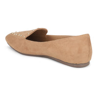 Loafers With Golden Studs & Wedge Sole