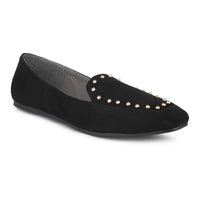 Loafers With Golden Studs & Wedge Sole