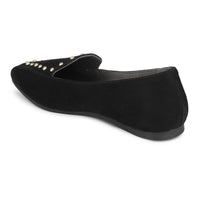 Loafers With Golden Studs & Wedge Sole