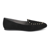 Loafers With Golden Studs & Wedge Sole
