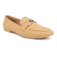 Classic Penny Loafers With Chunky Saddle Back