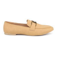 Classic Penny Loafers With Chunky Saddle Back