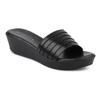 Beaded Slides on a Comfort Platform Sole