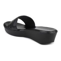 Beaded Slides on a Comfort Platform Sole