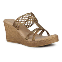 Metallic Braided Platform Slide
