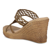 Metallic Braided Platform Slide