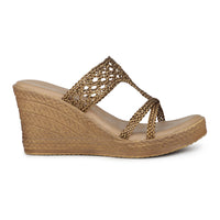 Metallic Braided Platform Slide