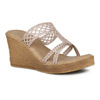 Metallic Braided Platform Slide