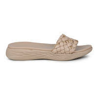Braided Comfort Slides With Chain Details