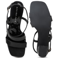 Classic Ankle Strap Sandal With Modern Block Heel