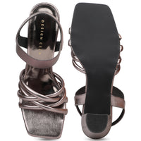 Crisscross Sandal With Elastic Back Strap