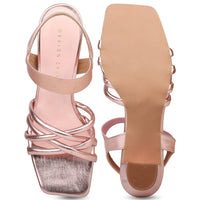 Crisscross Sandal With Elastic Back Strap
