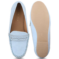 Classic Mocassins With Laser Details