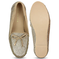 Glittery Upper Mocassins