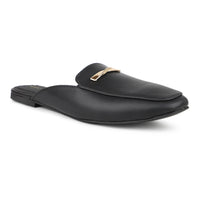 Mules With Twisted Saddle Trim
