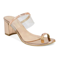 Crystal Embelished Toe Ring Slide Sandal