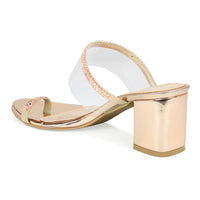 Crystal Embelished Toe Ring Slide Sandal