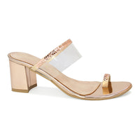 Crystal Embelished Toe Ring Slide Sandal