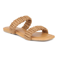 Ruched Slide Sandal