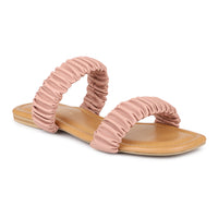Ruched Slide Sandal
