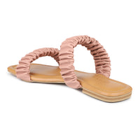 Ruched Slide Sandal