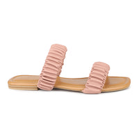 Ruched Slide Sandal