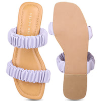 Ruched Slide Sandal