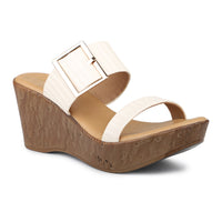 Platform Slide With Buckle Details