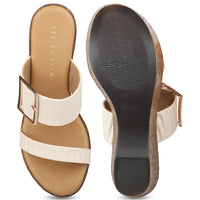 Platform Slide With Buckle Details