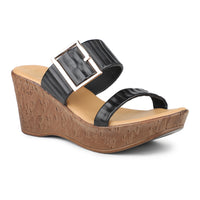 Platform Slide With Buckle Details