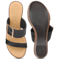 Platform Slide With Buckle Details