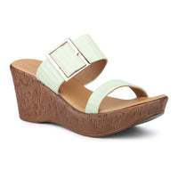 Platform Slide With Buckle Details