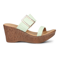 Platform Slide With Buckle Details