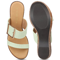 Platform Slide With Buckle Details