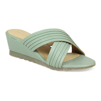 Crisscross Wedge Sandal