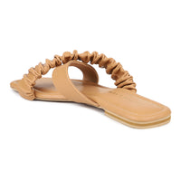 Crisscross Ruched Slide