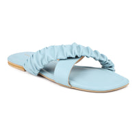 Crisscross Ruched Slide