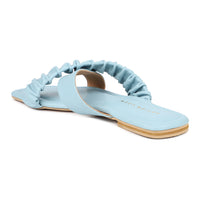 Crisscross Ruched Slide