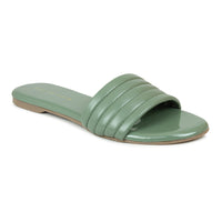 Casual Slide Green Sandal | Design Crew
