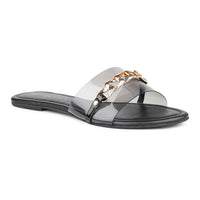 Transparent Slide With Chain Detail