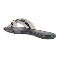 Transparent Slide With Chain Detail