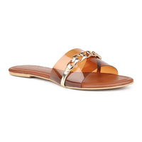 Transparent Slide With Chain Detail
