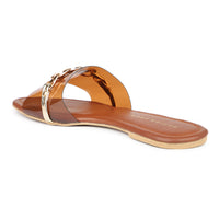 Transparent Slide With Chain Detail