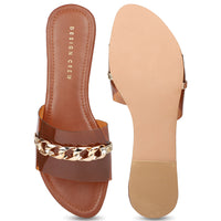 Transparent Slide With Chain Detail