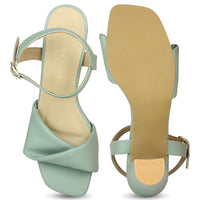 Intertwined Vamp Ankle Strap Sandal