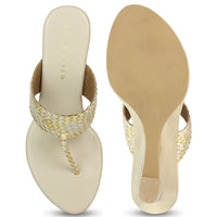 Wedge Braided Slide Sandal