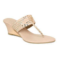 Wedge Braided Slide Sandal