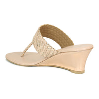 Wedge Braided Slide Sandal