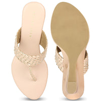Wedge Braided Slide Sandal