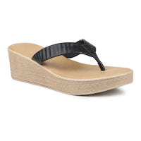 Ruched Thong Platform Sandal